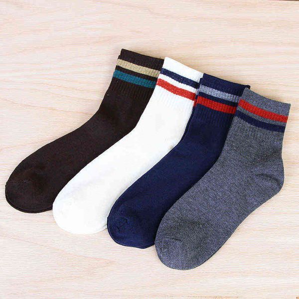 

fashion men socks cotton blended comfortable summer tube student underwear, Black