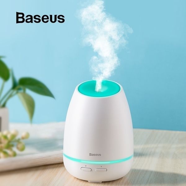 Baseus USB Diffusore di olio aromatico Umidificatore per ufficio Home Room Humidificador Difusor con 7 colori Air Smart Y200111