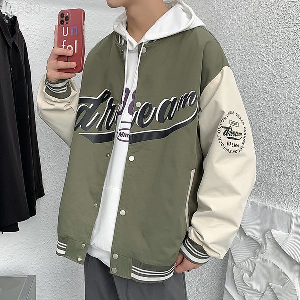 

men's jackets designer pilot jacket men's spring and autumn korean stand collar baseball suit loose fashion brand ins casual wear, Black;brown