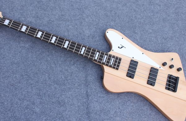 

promotion 4 strings electric bass guitar black hardware rectangle inlay