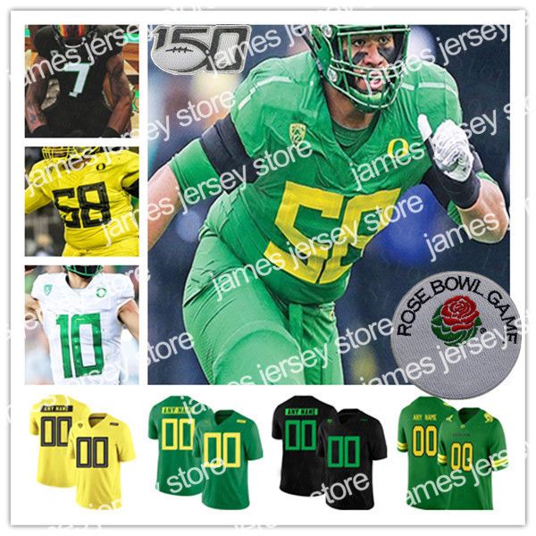 

james 2021 college oregon ducks jersey football justin herbert kayvon thibodeaux anthony brown noah sewell cj verdell travis dye johnny john, Black