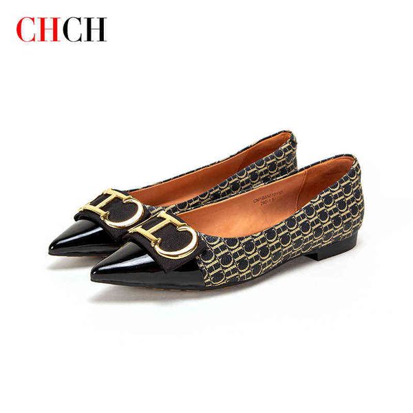 

dres shoe chch 2022 spring women shoe luxury brand flat punch shoe office ladie pvc real woman boat 220723, Black