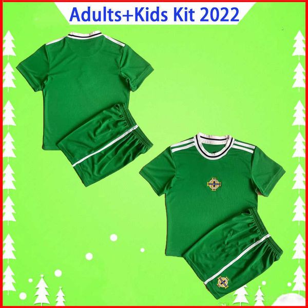 

adults kids kit with shorts northern ireland 2022 soccer jersey magennis lafferty davis boys set football shirt 2023 mcnair jones evans, Black