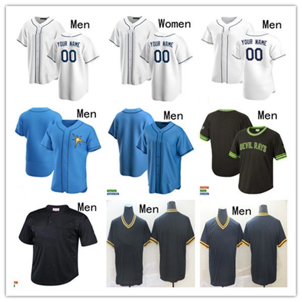

men women youth tampa bay 10 mike zunino 13 manuel margot 43 harold ramirez 25 brett phillips 26 ji-man choi 15 josh lowe baseball jersey ra, Blue;black