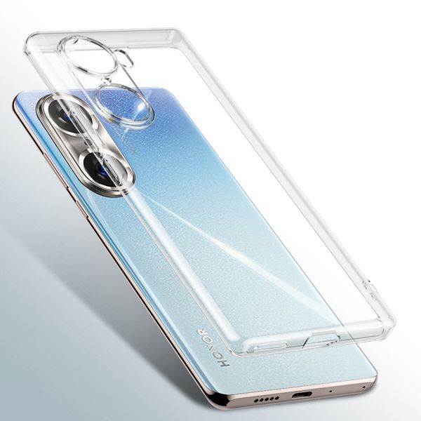 Full Fit Clear Silicone Soft Casos para Huawei Honor 60 50 30 Pro Lite X30 X10 Max X20 SE 10X Ultra Fin Back Capa Coque 50