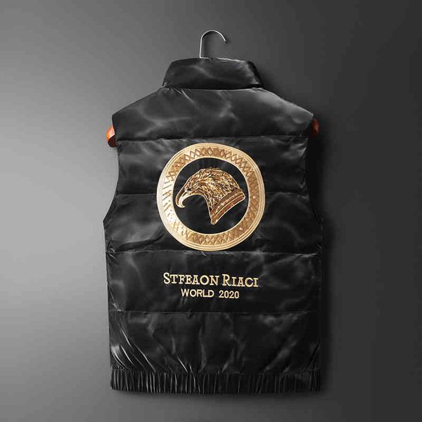 

fashion new men's down jacket luxury brand designer wholesale and winter version slim fit, Black