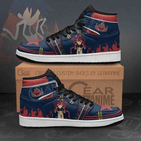 

simon sneakers gurren lagann anime shoes, Black