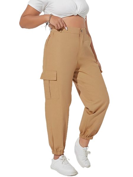 

plus flap pocket side pants n3sc#, Black