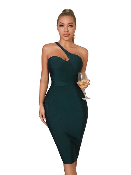 

adyce one shoulder split back bandage dress u9bp#, Black;gray