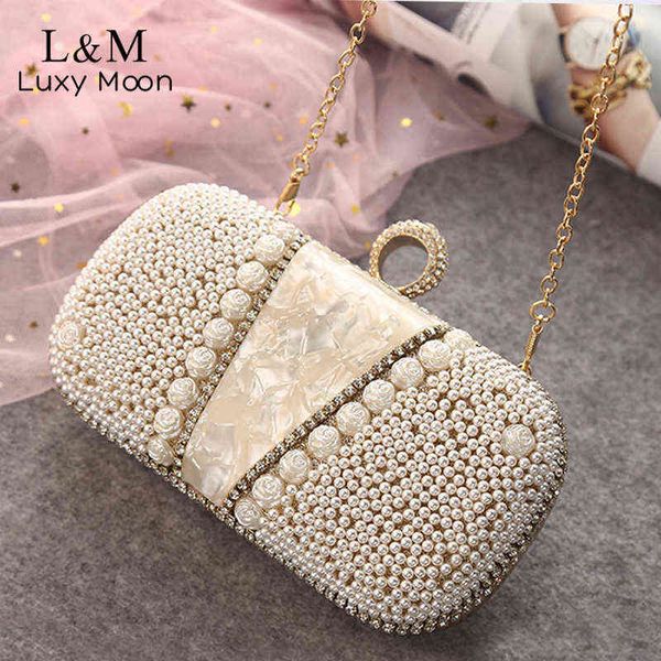 Borse da sera di lusso frizione frizione floreale per le donne da sposa nuziale Diamante Designer borse e borse a borse Piccola catena borsa da sera Bolsa X742H 220318