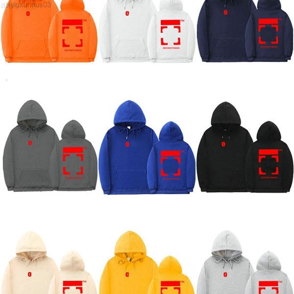 

2022 men and women the united states street hoodies off coated arrow crowned letter printing loose hoodie cotton fleece sweater white jacket, Black