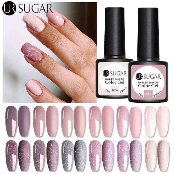 

nxy nail gel 7 5ml jelly pink nude color polish semi permanent varnish soak off uv led s art 0328, Red;pink
