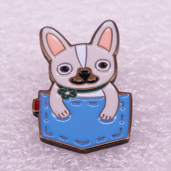 

dog soft enamel pin badge brooch pins bag clothes accessory, Blue