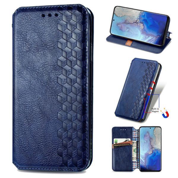 Schlanke magnetische Lederhülle Business Stand Flip Wallet Hüllen für Samsung S9 S10 S20 Plus S20 Ultra Samsung Note 20 Ultra/Pro