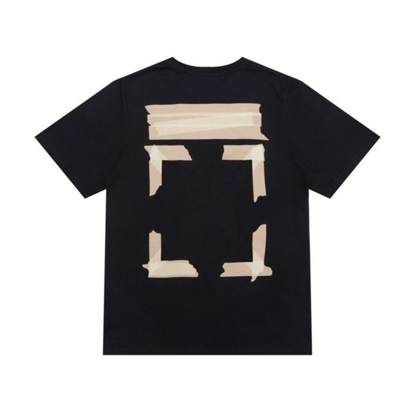 

mens brand designer fashion offs t shirts tees luxury t-shirt religious oil painting letter back arrow tshirts clothing loose cotton women, White;black