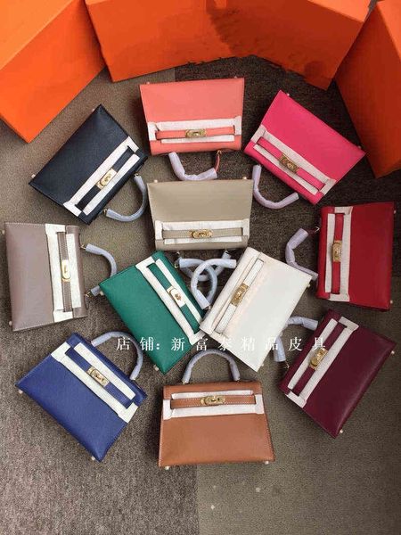 

kelys designer herme handbags mini second generation kellies mini leather messenger mini small leather single shoulder handbag