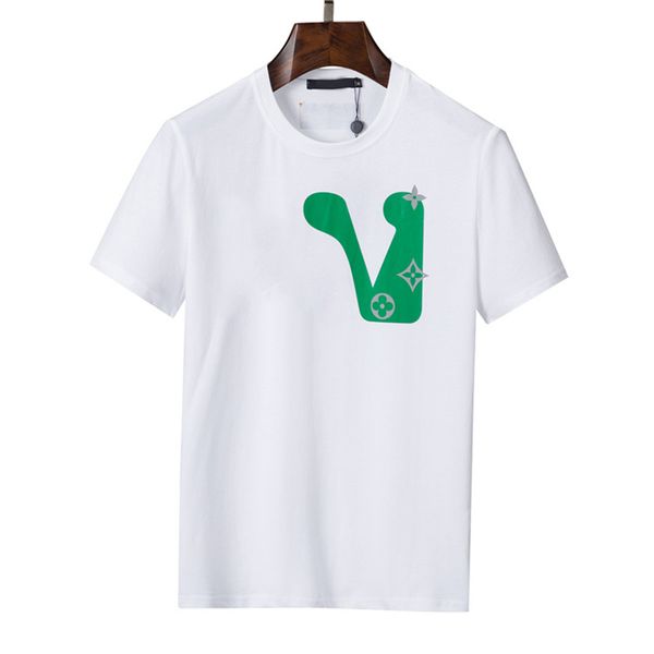 

2022 new summer fashion designer t shirts for men luxury letter embroidery mens women clothing short sleeved shirt womens tee#05, White;black