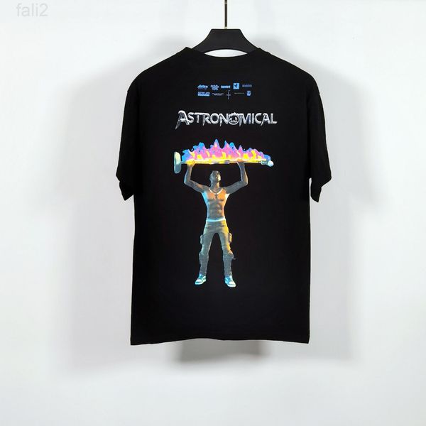 

men's t-shirts designer cactus jack astro rage travis scott fvto, White;black