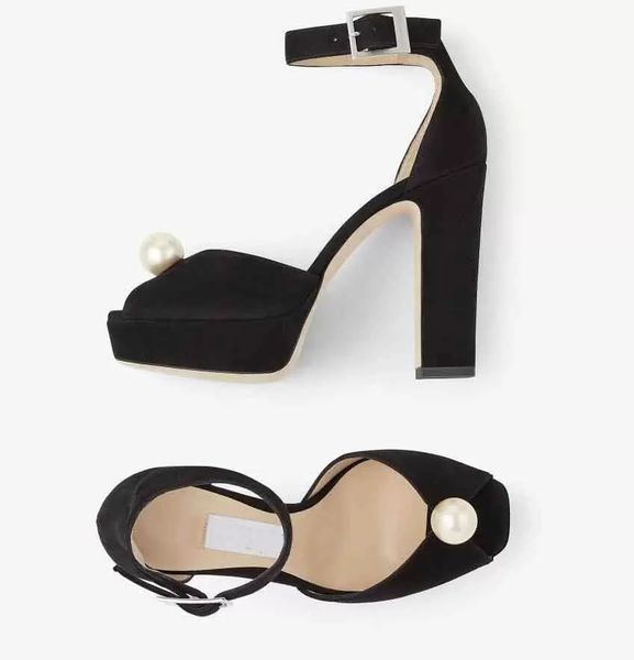 

summer style socorie sandals shoes for women white pearl latte pink black white leather crystals two toe straps platform high heels dress pa