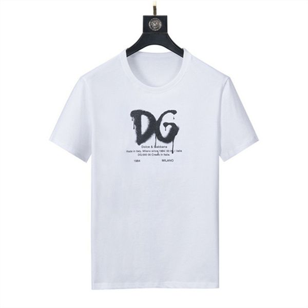 

2022 luxurys designers t shirt male cotton short sleeve round collar summer youth multi-color fashion print casual thin style m-81, White;black