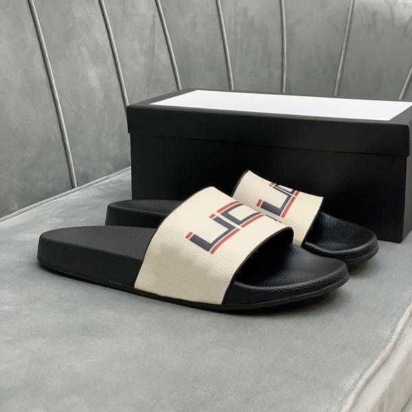 

g shoes preferential 2021 fashion slide sandals slippers for men women with original box designer beach flip flops slipper quality 93, Black