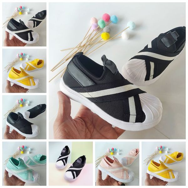 

fashion designer kid shoes infants 2022 slip-on running shoes boys girls massags casual sneakers athletic children walking toddler outdoor s, Black