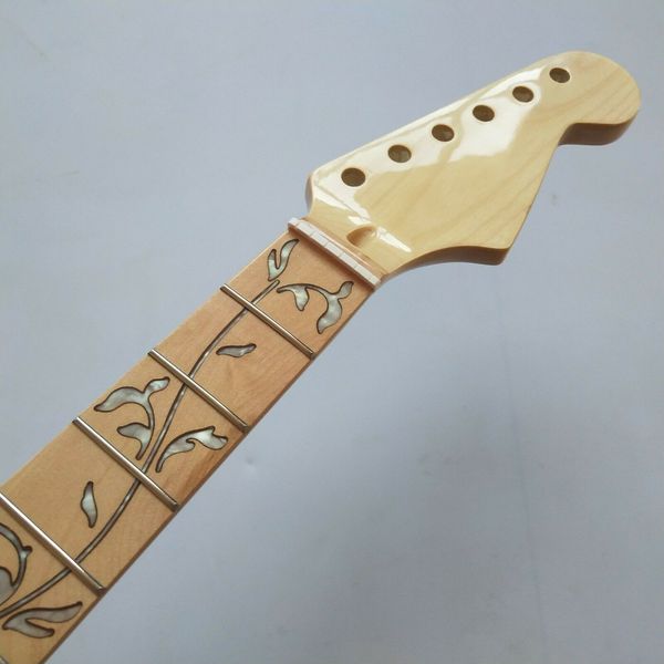 

maple electric guitar neck 22 fret 25.5inch tree of life maple fretboard gloss parts