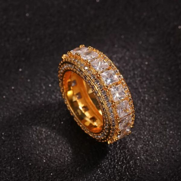 

hip hop hipster rap men gold plated micro pave brass champion ring for gift, Silver