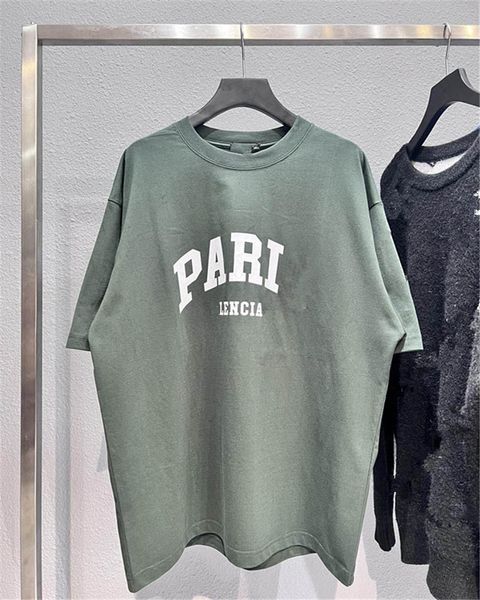 

luxury brand bale oversize nc t-shirts ia 22ss summer tee letter printed crack couple paris o neck t-shirt, White;black