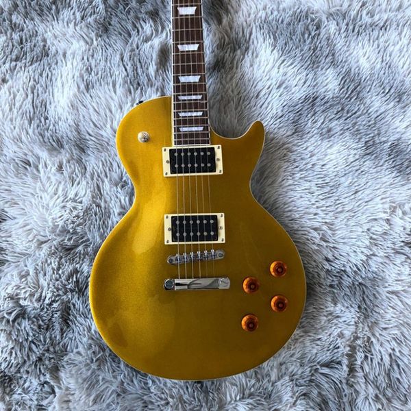 

2022 gold electric guitar standard guitarra rosewood fingerboard guitarra