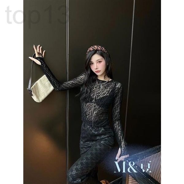 

women's t-shirt designer chaopai 22 early spring new lace bottomed shirt, fashionable and versatile, age reducing blouse, female kcvs, White