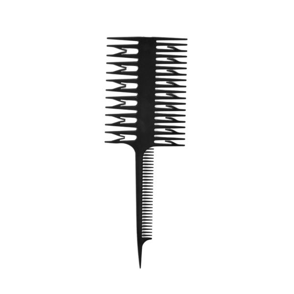 Escovas de cabelo preto cabeleireiro descartável tingimento de dupla face pente 1pc