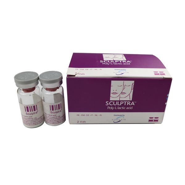 

sculptra (2 vials x 5ml) poly-l-lactic acid butt dermal filler