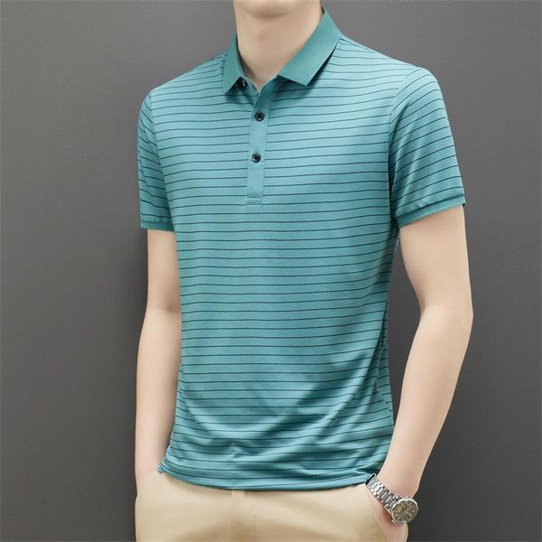 Herren Polos High -End -Hemd -Hemd -Designer -Logo Luxus coole T -Shirts für Männer Tops weiche Kurzarm Sommergeschäft Top Classicmen's Men's Men's's's's