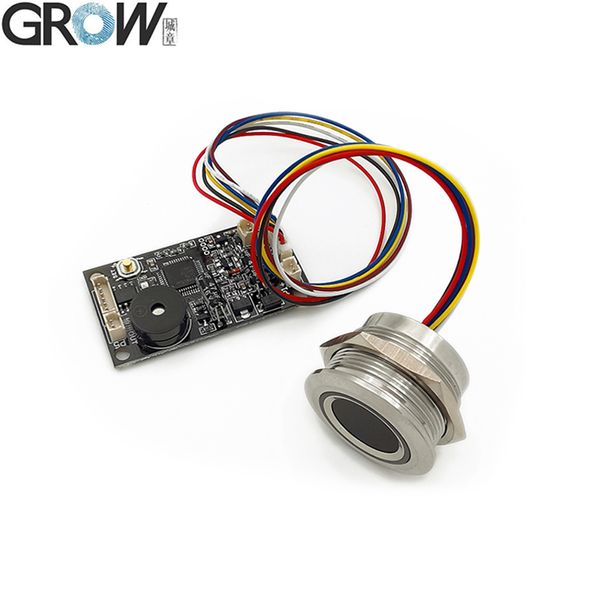 GROW K200-3.3 + R503 Placa indicadora de anel de impressão digital capacitiva com luz indicadora de anel de duas cores