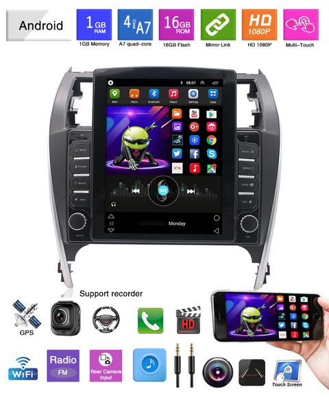 10.1 inç Android HD Touchscreen Araba Video Radyo MP5 Player 2012-2017 Toyota Camry