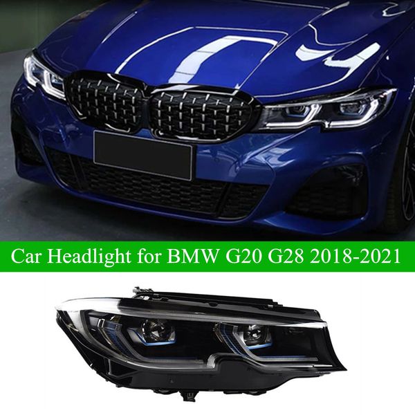 G20 Luz da cabeça para BMW 3 Série G28 M3 LED DIA DIA RANÇAR FARÇO 2018-2021 LENS DE ACESSÃO AUTOMÁTICOS DO SINAL DINGRESSO