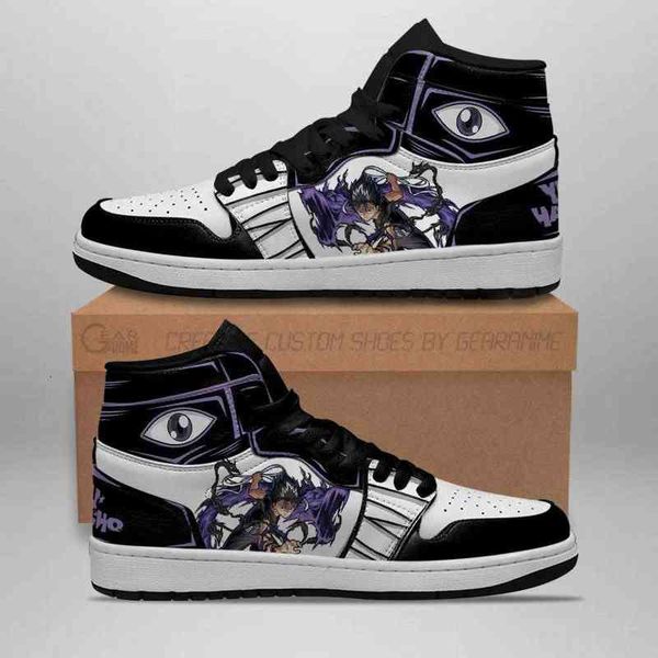 

yu hakusho shoes hiei sneakers high anime, Black