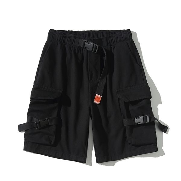 

mens shorts est summer casual cotton fashion hip hop bermuda beach plus size 5xl joggers male 220621, White;black