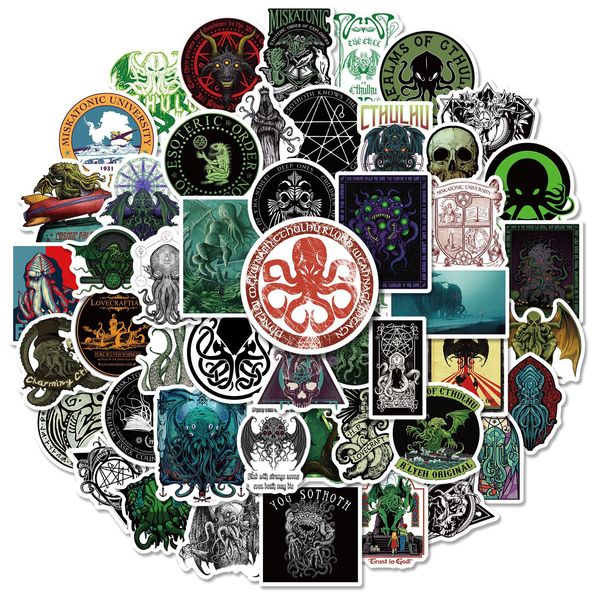 50 pezzi adesivi Cthulhu Great Cthulhu Mythos Graffiti giocattolo per bambini Skateboard auto moto bicicletta decalcomanie all'ingrosso