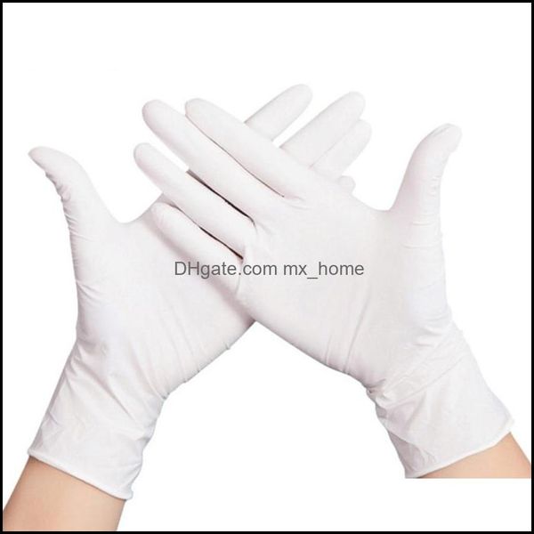 Одноразовые нитрильные перчатки 9-дюймовые порошковые салоны домохозяйство для левой и правой руки.