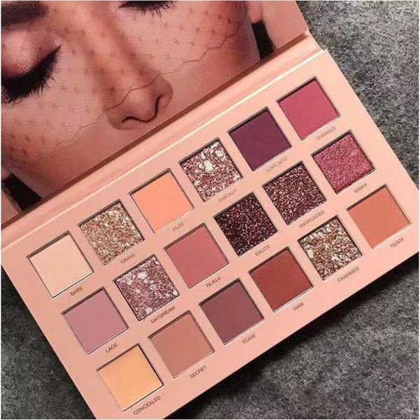 

18 colors the new nude eyeshadow palette warm neutrals ultimate glow kit pallet long lasting blendable natural makeup kit christ2695