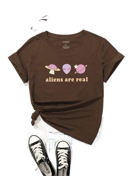 

planet & slogan graphic tee h5ir#, White