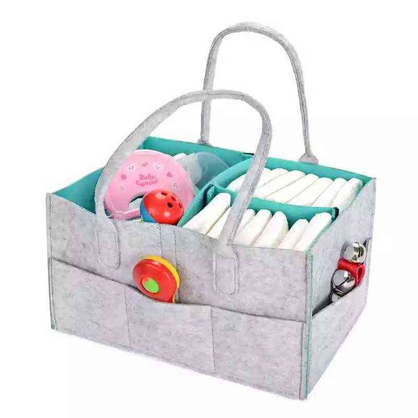 

felt diaper storage bag detachable folding portable mommy bag diaper felt 220518