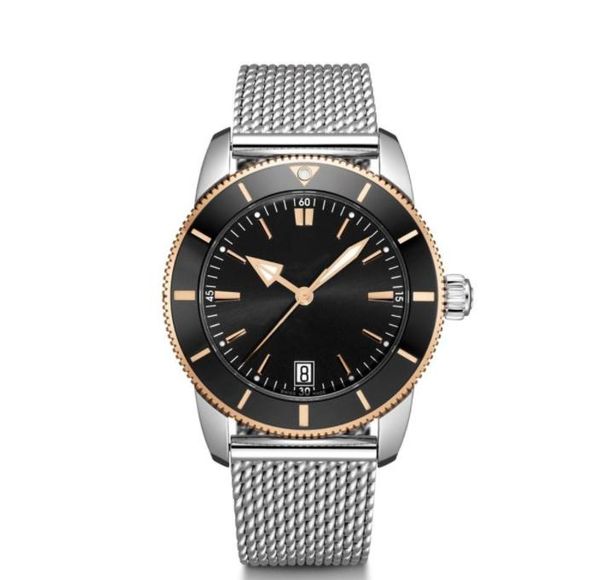 

superocean heritage watch 44 mm b20 steel belt automatic mechanical movement full working men wrist wa cmnx waterproof montre de luxe, Slivery;brown