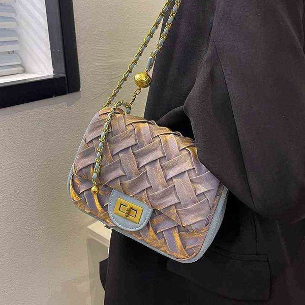 

weave soft fabric crossbody messenger bags for women 2022 small brand trendy summer fashion brand designer evening shoulder bag g220509