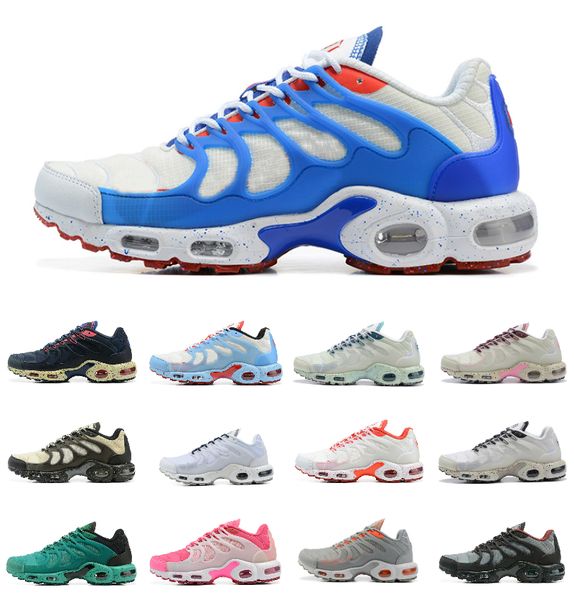 

tn terrascape plus navy blue mens running shoes triple black volt cream white tan burgundy phantom green sail sea glass chaussures tns pearl