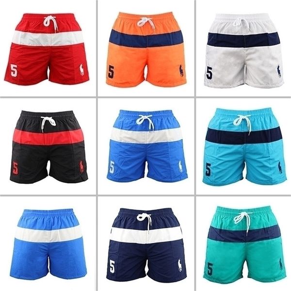 

mens summer shorts fashion home fitness leisure outdoor sports quick drying swimming trunks brand mens beach pants 220629, White;black