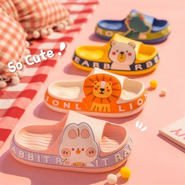 

childrens summer girls cute nonslip bath bathroom baby boy home sandals kids slippers 220622, Black;grey