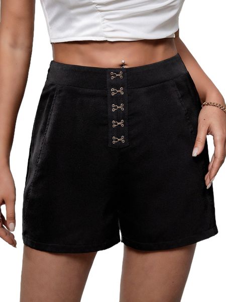 

hook and eye shorts d31c#, White;black